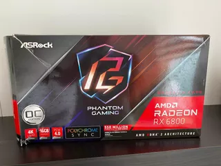 Amd Asrock Phantom Gaming Radeon Rx 6800-xt 16gb Oc Edition