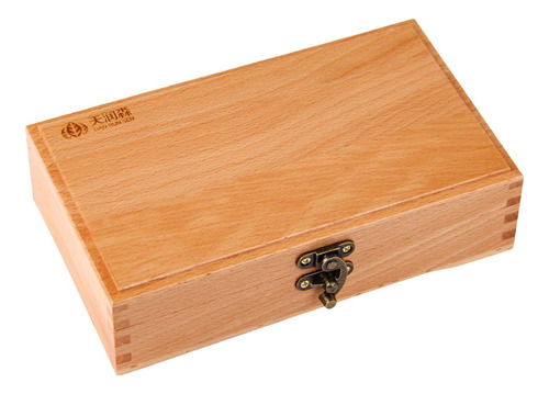 Caja De Madera Con Cierre De Seguridad Estuche 20x12.5x5.5cm