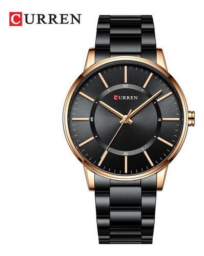 Reloj De Cuarzo Inoxidable Casual Impermeable Curren8385