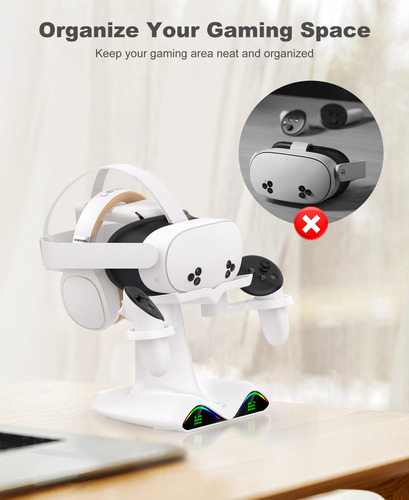Auriculares De Realidad Virtual Con Base De Carga Meta Quest