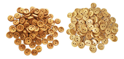 100 Piezas De Botones De Mixtos Color 13 Mm 15 Mm 2 Agujeros
