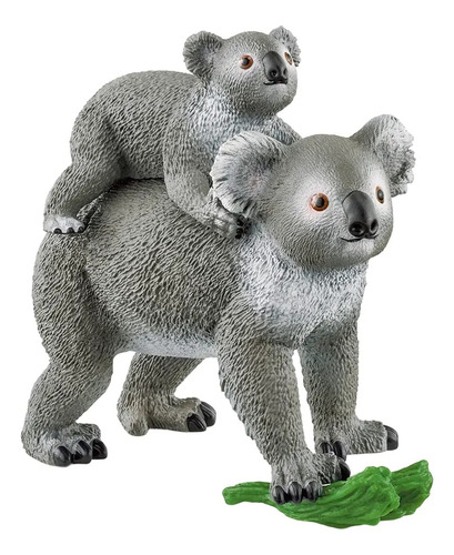 Figura Madre Koala Con Bebe Schleich 3pcs +3 42566 Febo