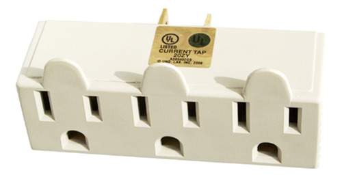 3 outlet Tetera Llave Pared Grounded Adapter Plug Pt-7803gg