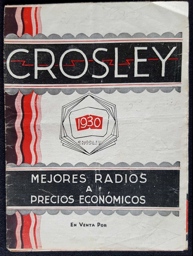 Antiguo Catálogo Radio Crosley. Año 1930. 23130