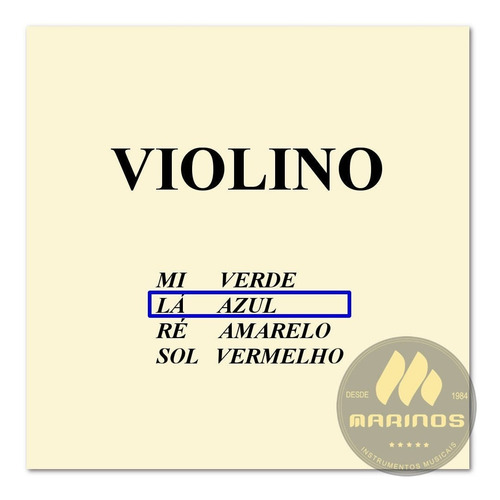 Corda Para Violino Avulsa 2ª Lá (a) Mauro Calixto