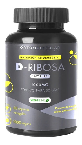 Ortomolecular - D-ribosa 60 Caps (fatiga Crónica, + Energía)