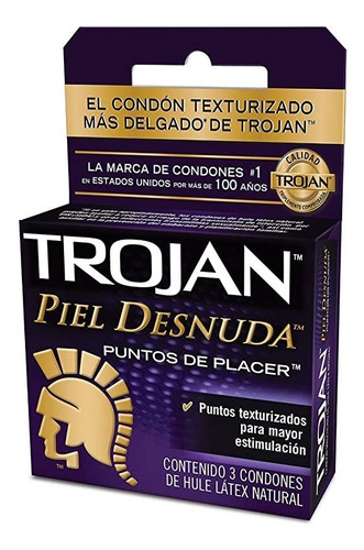 Condones Trojan/piel Desnuda 33 Carteras Con 3 C/u