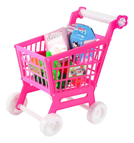 Juego De Carrito De Compras Para Niños Con Accesorios De