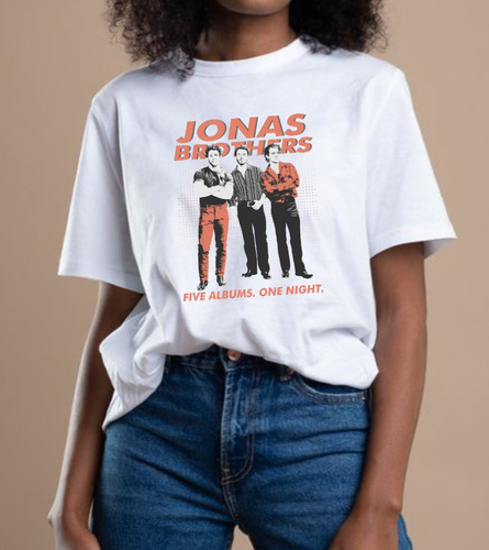 Camiseta Jonas Brothers Tour - Oversize Larga