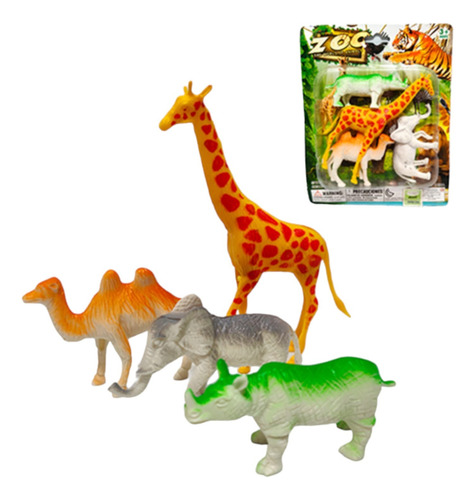 Juguete Animalitos De Zoo Y Granja Coloridos