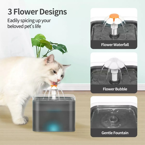 Fuente Automática Con Filtro Para Perros Y Gatos 67oz/2.0l