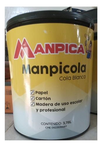 Cola Blanca Manpicola  1/4 Galon Manpica