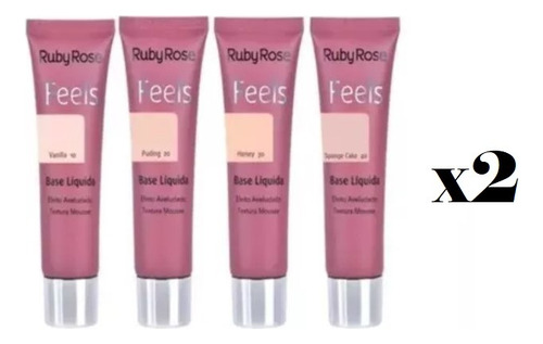 Base Liquida Matte Feels Acabado Terciopelo Ruby Rose