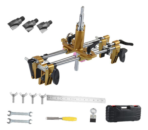 Kit De Perforadora Para Cerradura De Puerta, Con 3 Cabezas
