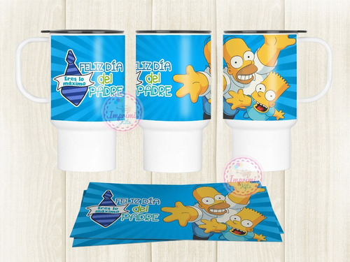 Plantillas Jarros Simpsons Día Del Padre Homero Sublimar