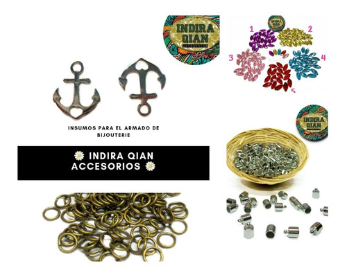 20 Separadores Plateados Sin Colgante (insumos Bijouterie)