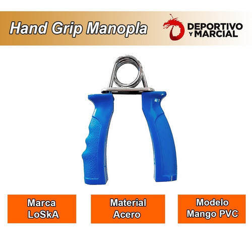 Imagen 3 de 8 de Hand Grip Ejercitador De Antebrazo Resorte P/mano Fuerza
