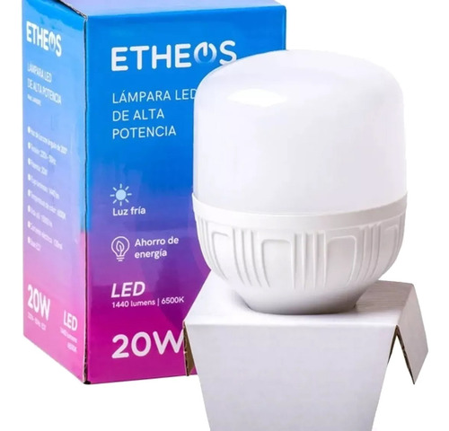 Pack X 10 Lampara Galponera Led 20w Luz Fria Etheos E27 Alta Potencia Color De La Luz Blanco Frio