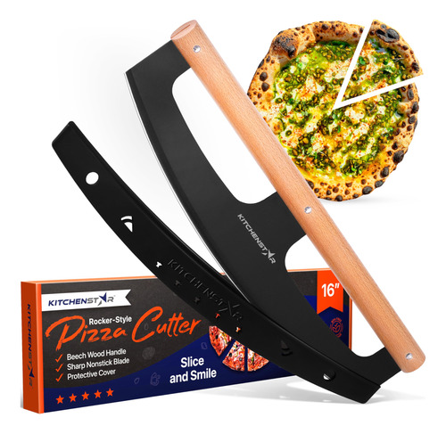 Kitchenstar - Cortador De Pizza De 16 Pulgadas, Cuchillo Cor