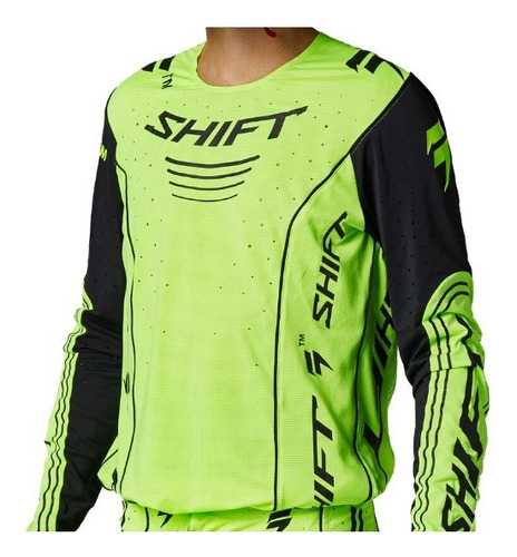 Jersey Shift Blue Label - Cuda Amarillo Mx/mtb