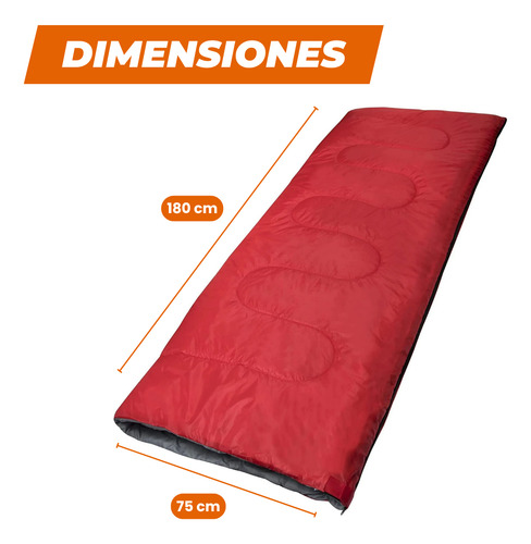 Saco De Dormir Compacto Camping 5 A 10 Grados Liviano