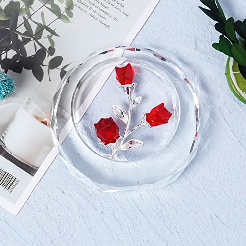 Figuras De Flores De Tulipanes De Cristal Con Circular, Ramo