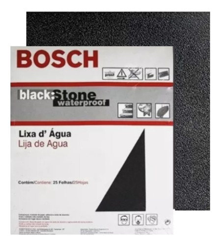 Kit 25 Lixa D'agua G150 Folha 230x280mm Bosch