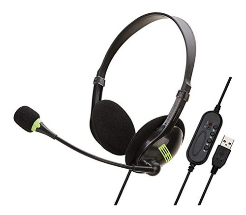 Audífonos Mworld2 Computer Headset, Usb 3.5mm Wired