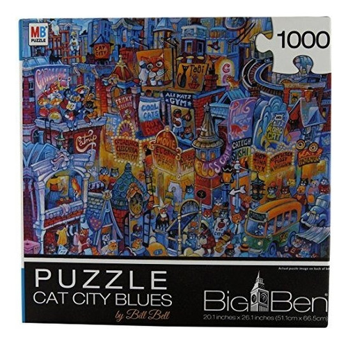 Cat City Blues Big Ben Puzz De 1000 Piezas Tamaño 1ct Ca