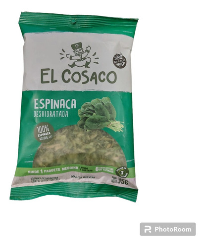 Espinaca Deshidratada X35gr El Cosaco X2 Unidades