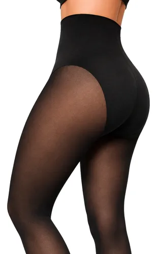 Meia Calça Translúcida Empina Bumbum Forrada Térmica Premium - foto 1