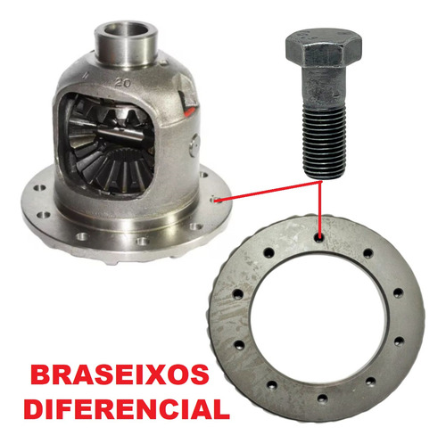 Kit Parafuso Coroa Diferencial Braseixos Gm A10 C10 C14 D10