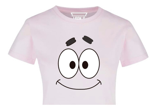 Playera Crop Top Patricio De Bob Esponja