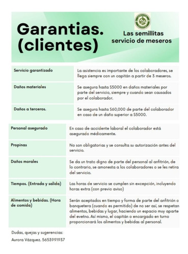 Meseros Para Eventos.