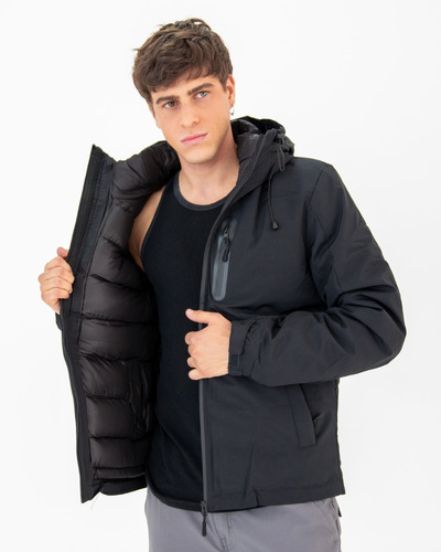 Campera 2 En 1 Hombre Rompeviento Inflable Hhp Importada