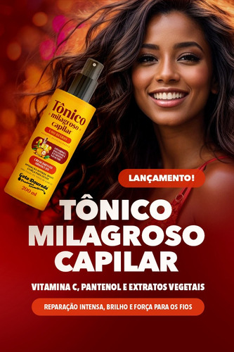 Gota Dourada Tonico Milagroso Kit Com 6un. 200 Ml Cada