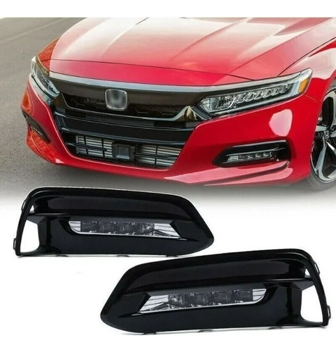 Kit Faros Niebla Led Honda Accord 2018-2021 Con Parrilla