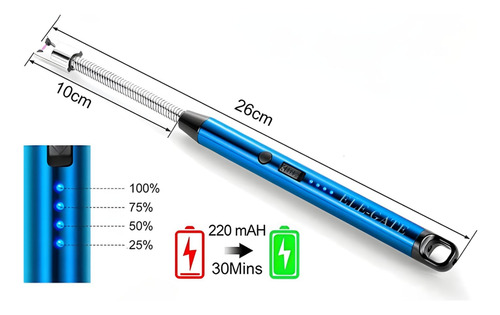 Encendedor Eléctrico De Cocina A Prueba De Viento 1 Pza.
