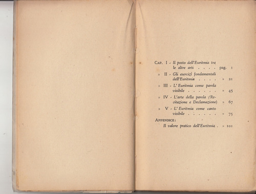 1939 Euritmia Arte Movimiento Lidia Baratto Rudolf Steiner (Usado)
