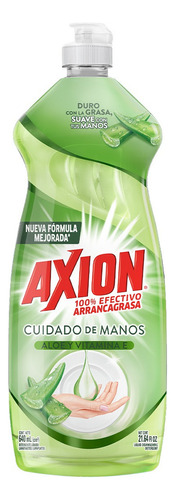 Lavatrastes Axion Cuidado De Manos Aloe Y Vitamina E 640ml