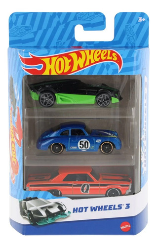 Pack X 3 Autos Hot Wheels Surtidos Original Mattel Juguete C