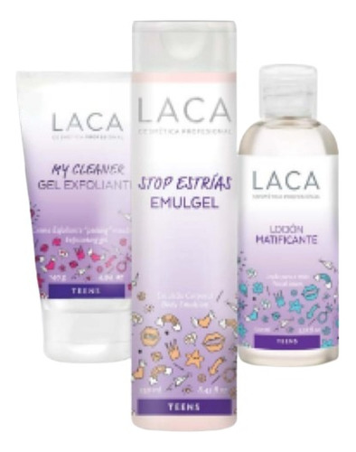 Kit Teen My Cleaner + Stop Estrias + Locion Matificante Laca