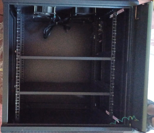Rack Gabinete Mural 12u, 2 Bandejas, 600x400x650 Mas Iva