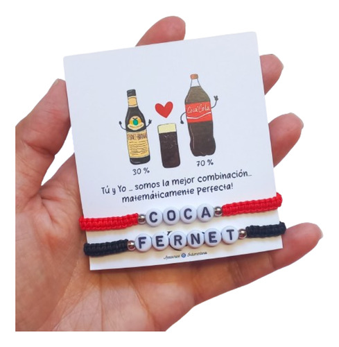 Pulseras Para Parejas Coca Y Fernet