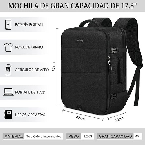Mochila Impermeable Universitarios Viaje De Gran Capacidad