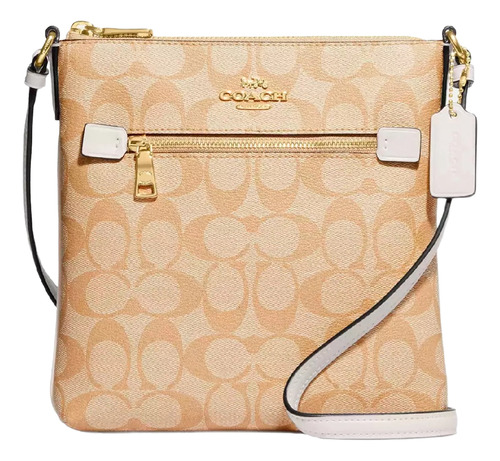 Bolsa Coach Para Dama Cuero Mini Rowan File Ce871 Original Light Khaki Lisa Crema (Reacondicionado)