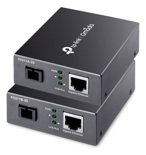Tp-link Fc311 A+b Kit Media Converter Monomodo Sc/rj45 20km