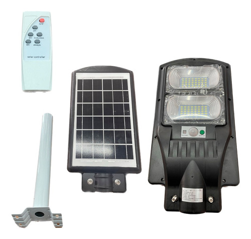 Foco Led Solar 100w Con Sensor + Panel + Anclaje