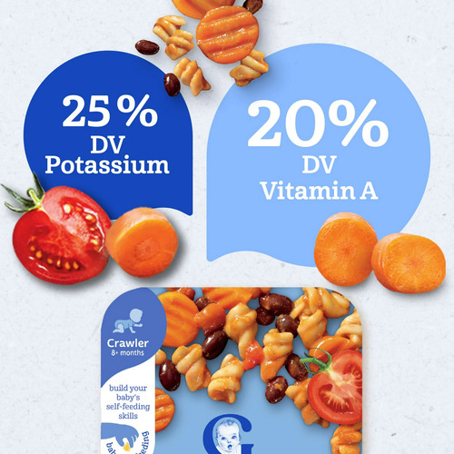 Gerber Pick-ups Alimento P/bebés Pasta Estilo Mex 164 G 4 Pz