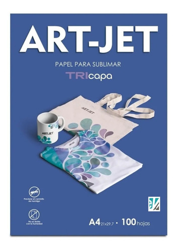 Papel Para Sublimación Art-jet Tricapa A4 100 Hojas